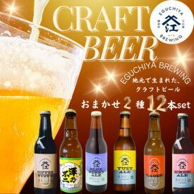 【ふるさと納税】霞ヶ浦エリアの醸造所　江口屋醸造所のクラフトビール2種12本セット【配送不可地域：離島】【1415197】