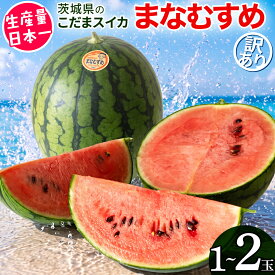 【ふるさと納税】《 2027年 収穫分 》 訳あり 小玉スイカ 愛娘 1玉 2玉 先行予約 国産 KEK 小玉 スイカ すいか 小玉すいか こだますいか 国産 西瓜 フルーツ 果物 くだもの 訳アリ 不揃い 農家直送 旬 甘い 人気 産直 昼めし旅