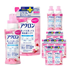 【ふるさと納税】LION ライオン アクロン フローラルブーケの香り 本体+替セット 本体 450ml 2本 詰替 380ml 7袋 セット 合計3.56L 洗濯 洗浄 洗濯洗剤 日用品 消耗品 日用消耗品 石鹸 詰め替え 詰替 消臭 まとめ買い 茨城県 神栖市 送料無料