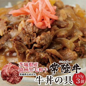 【ふるさと納税】★数量限定★常陸牛 牛丼の具 3袋入り｜肉 お肉 常陸牛 牛丼 牛肉 数量限定 ブランド 和牛 贅沢 簡単 茨城県 行方市人気 送料無料(CU-325)