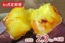 【ふるさと納税】【6ヶ月定期便】★少し大きめサイズ★熟成紅はるか冷凍焼き芋2kg＋おまかせ品種さつまいも 合計約2.3kg!（EY-17）