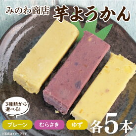 【ふるさと納税】【選べる】みのわ商店の芋ようかん　5本セット(GR-2)