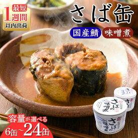 【ふるさと納税】【最短1週間以内出荷】さば 缶詰 サバ 鯖 味噌煮 190g × 6缶 〜 24缶 サバ缶 10000円 以下 鯖缶 さば缶 缶 缶詰 非常食 おつまみ おかず サバ缶 備蓄用 長期保存 製造から 3年 味噌 脂の乗った 寒鯖 骨まで 柔らかい 茨城県 鉾田市 送料無料