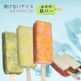 【ふるさと納税】新食感アイス「葛バー」おまかせ12本　とけないアイス