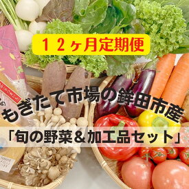 【ふるさと納税】〈12ヶ月定期便〉旬の野菜8~10品目&加工品1~2品目セット 農業王国 鉾田市