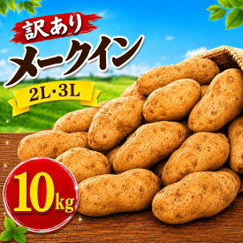 【ふるさと納税】 じゃがいも 訳あり メークイン 約 10kg ジャガイモ 芋 いも イモ 2L 3L 規格外品 訳アリ 野菜 やさい シチュー 肉じゃが ポテトサラダ 炒め物 旬 茨城県 鉾田市 マルシュク出荷組合
