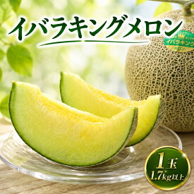 【ふるさと納税】 【2027年先行予約】 メロン 特大 1玉 1.7kg以上 イバラキング 茨城 果物 フルーツ 青肉 1個 国産 デザート 産地直送 数量限定 ギフト 茨城 鉾田 カミナリ 山一ファーム