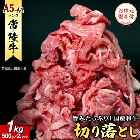 【ふるさと納税】 《日付指定可能》【お中元熨斗付】 『 常陸牛 』 切り落とし 1kg ( 化粧箱入り ) 茨城県産 牛肉 肉 お肉常陸牛 黒毛和牛 和牛 お肉 国産 国産牛 ブランド牛 A4 A5 冷凍 ギフト 贈答 (茨城県共通返礼品)