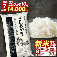 【ふるさと納税】★令和8年産 新米 先行予約★ コシヒカリ 精米 玄米 品...