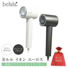 【ふるさと納税】レビューキャンペーン実施中!!＼選べるカラー・ラッピング対応／美ルル イオン ユーロス（速乾マイナスイオンドライヤー)　スノーホワイト チャコールブラック 速乾マイナスイオンドライヤー 大風量 22m/s 低温 温風 冷風 ヘアドライヤー 美髪 ギフト