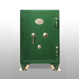 【ふるさと納税】 古典金庫 7号 片開 緑 金庫 古典金庫 小型金庫 セーフ 貴重品 アンティーク ヴィンテージ