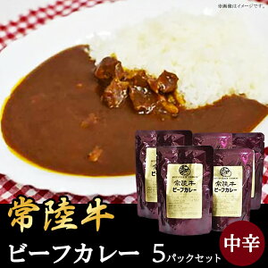 【ふるさと納税】267常陸牛ビーフカレー5パックセット(中辛)
