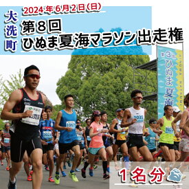 【ふるさと納税】2024年6月2日（日） 大洗町第8回ひぬま夏海マラソン出走権 1名分 10km 茨城県 チケット スポーツ マラソン 参加