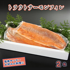 【ふるさと納税】サーモン 切り身 フィレ 2枚 カジマ トラウト サーモン 鮭 サケ さけ