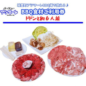 【ふるさと納税】城里町アツマーレBBQ場　アツマーレBBQ食材セットご利用券(約6人前)【配送不可地域：離島】 (BF015)