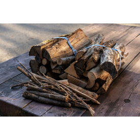 【ふるさと納税】薪2束キャンプ用&焚火用(広葉樹2束+焚き付け用薪付)【配送不可地域：離島・沖縄県】 (BF021)
