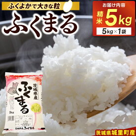 【ふるさと納税】精米 5kg ふくまる お米 米 ご飯【令和6年産】城里町 桂農産 フクマル【配送不可地域：離島】 (AX006)