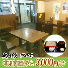 【ふるさと納税】道の駅かつら専用商品券A　3,000円分(500円×6枚のセット)【配送不可地域：離島】 (AF007)