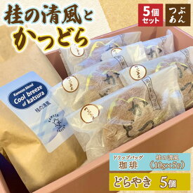 【ふるさと納税】珈琲とかつどら5個【桂の清風(ドリップバッグ)/つぶあん】(AF135)