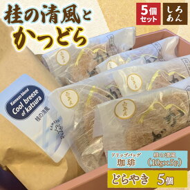 【ふるさと納税】珈琲とかつどら5個【桂の清風(ドリップバッグ)/白あん】(AF136)