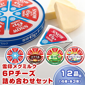 【ふるさと納税】チーズ詰め合わせ 18-06雪印メグミルク・6Pチーズ詰め合わせセット（12品）