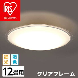【ふるさと納税】41-11-1LEDシーリングライト メタルサーキットシリーズ クリアフレーム 12畳調色 CL12DL-5.1CF【アイリスオーヤマ】