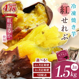 【ふるさと納税】【選べる配送回数】茨城県阿見町産 冷凍焼き芋（紅はるか） 紅せれぶ 1.5kg×1・3回・6回定期便【やきいも 焼き芋 焼芋 芋 冷凍 冷凍焼き芋 冷凍焼芋 冷凍食品 さつまいも 紅はるか スイーツ 阿見町 茨城県】（04-09）
