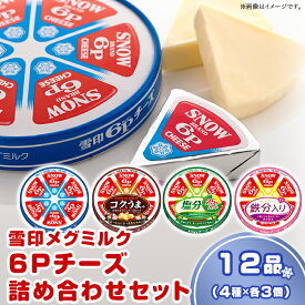 【ふるさと納税】チーズ 食べ比べ 18-10雪印メグミルク・6Pチーズ詰め合わせセット（12品）