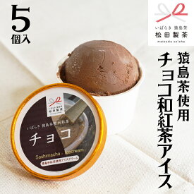 【ふるさと納税】 猿島茶使用 チョコ 和紅茶 アイス 5個入 アイスクリーム あいす ふるさと納税 10000円 ギフト スイーツ お菓子 お祝い 詰合せ