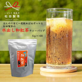 【ふるさと納税】ほんのり甘く 一度飲めば必ずハマる 猿島茶 水出し 和紅茶 ティーバッグ （5g×100個） お茶 お得 茨城県