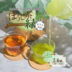 【ふるさと納税】 ＜ギフト＞煎茶・ほうじ茶《三角》ティーバッグセット
