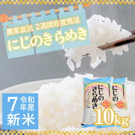 【ふるさと納税】令和7年産 新米 茨城県産 にじのきらめき 10kg 白米 米 こめ コメ 農家 直送 こだわり お米 おこめ 茨城 数量限定 [BG016ya]