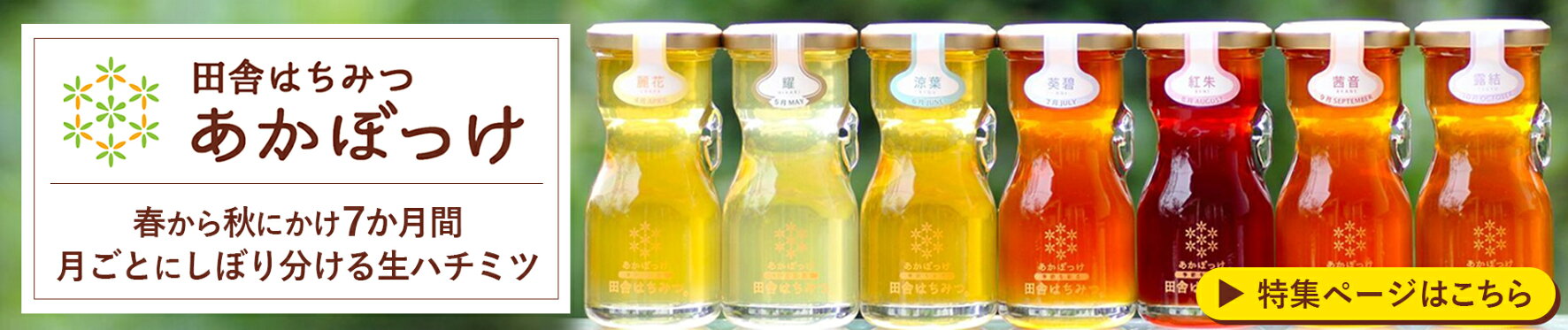 田舎はちみつ　あかぼっけ　特集
