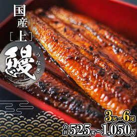 【ふるさと納税】 【丑の日までにお届け！】 国産 上うなぎ 蒲焼き 3尾～ 6尾 (525g～1,050g以上) タレ 山椒付き ギフトBO or 簡易包装でお届け! | 茨城県 境町 うなぎ 国産 蒲焼 タレ ギフト 鰻 ウナギ 蒲焼き 土用の丑の日 ギフト 誕生日 母の日 父の日