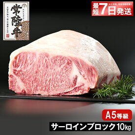 【ふるさと納税】＼最短7日発送／ 常陸牛(ひたちぎゅう) A5等級 サーロインブロック 2kg～10kg｜肉 牛肉 和牛 国産 茨城県産 A4 A5