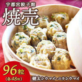 【ふるさと納税】健太シウマイ48粒＆ニラシウマイ48粒 ｜ 焼売 冷凍 しゅうまい 栃木県 宇都宮市