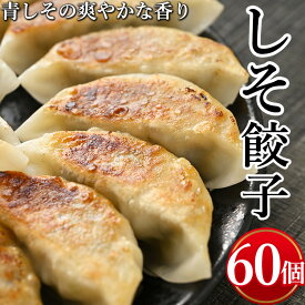 【ふるさと納税】しそ餃子　計60個(20個入り×3) ※着日指定不可