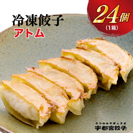 【ふるさと納税】【アトム】餃子 24個入り｜餃子 ぎょうざ ギョウザ ギョーザ 冷凍食品 冷凍餃子 惣菜 夜ご飯 おかず おつまみ 手軽 時短 お取り寄せ グルメ 送料無料 栃木県 宇都宮市