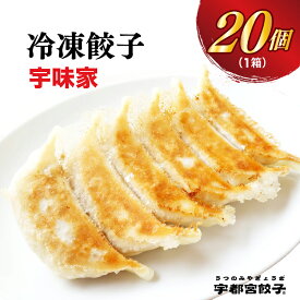 【ふるさと納税】【宇味家】餃子 20個入り｜餃子 ぎょうざ ギョウザ ギョーザ 冷凍食品 冷凍餃子 惣菜 夜ご飯 おかず おつまみ 手軽 時短 お取り寄せ グルメ 送料無料 栃木県 宇都宮市