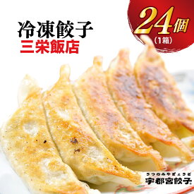 【ふるさと納税】【三栄飯店】餃子 24個入り【ぎょうざ ギョウザ ギョーザ 冷凍食品 冷凍餃子 しそ 惣菜 夜ご飯 おかず おつまみ 手軽 時短 お取り寄せ グルメ 送料無料 栃木県 宇都宮市】※配送不可地域：離島