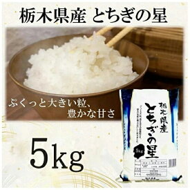 【ふるさと納税】【令和7年産】栃木県産とちぎの星（精米）5kg×1袋 ｜ お米 白米 一等米 送料無料 栃木県 宇都宮市　※離島への配送不可
