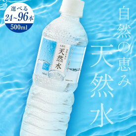 【ふるさと納税】高評価 国産 天然水 500ml 定期便あり 軟水 ミネラルウォーター 水 防災 備蓄 人気 ランキング ペットボトル 大容量 長期保存 飲料水 キャンプ 熱中症対策 5000円以内 5000円以下 LDC自然の恵み天然 F7Z-412var