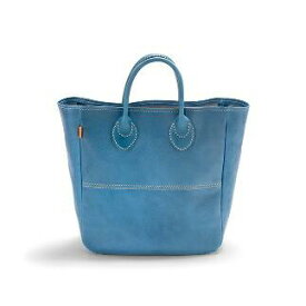 【ふるさと納税】栃木レザー使用｜ソフトな手触り 本革 A4対応トートバッグ｜Tote bag 03 M｜ブルー｜minca（全7色）