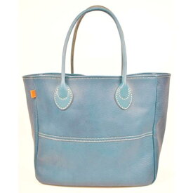 【ふるさと納税】栃木レザー使用｜ソフトな手触り 本革 A4も入る大容量 本革トートバッグ｜Tote bag 03 L｜ブルー｜minca（全6色）