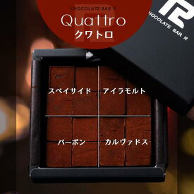 【ふるさと納税】4種の洋酒入 生チョコレート Quattro 100g【菓子 おかし スイーツ デザート 食品 人気 おすすめ 】