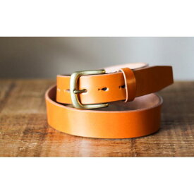 【ふるさと納税】【minca】幅35mmベルト 栃木レザーの希少な「ハーネスレザー」使用の贅沢な1枚革のレザーベルト/キャメル/HL-B02/CAMEL/minca　555【小物 ファッション 人気 おすすめ 】