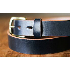 【ふるさと納税】【minca】幅30mmベルト 栃木レザーの希少な「ハーネスレザー」使用の贅沢な1枚革のレザーベルト/ブラック/HL-B01/BLACK/minca　579【小物 ファッション 人気 おすすめ 】