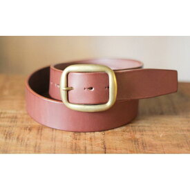 【ふるさと納税】【minca】幅40mmベルト 栃木レザーの希少な「ハーネスレザー」使用の贅沢な1枚革のレザーベルト オイルタイプ/チョコ/HL-B03/CHOCO　610【小物 ファッション 人気 おすすめ 】