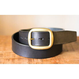 【ふるさと納税】【minca】幅40mmベルト 栃木レザーの希少な「ハーネスレザー」使用の贅沢な1枚革のレザーベルト オイルタイプ/ブラック/HL-B03/BLACK　622【小物 ファッション 人気 おすすめ 】