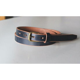 【ふるさと納税】【minca】細幅20mmベルト 栃木レザーの希少な「ハーネスレザー」使用の贅沢な1枚革のレザーベルト/ネイビー/HL-B04/NAVY　727【小物 ファッション 人気 おすすめ 】